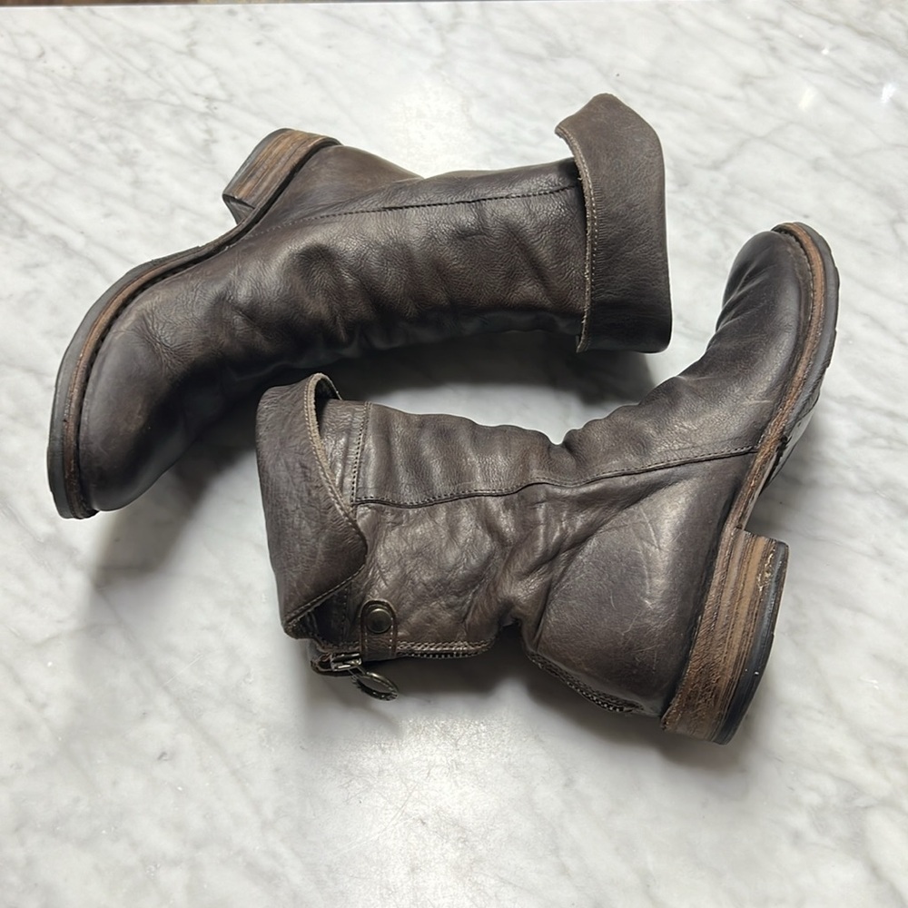 Fiorentini + Baker Eternity Massive | M- Ella Brown Gray Leather Boots Size 37 - Picture 9 of 12